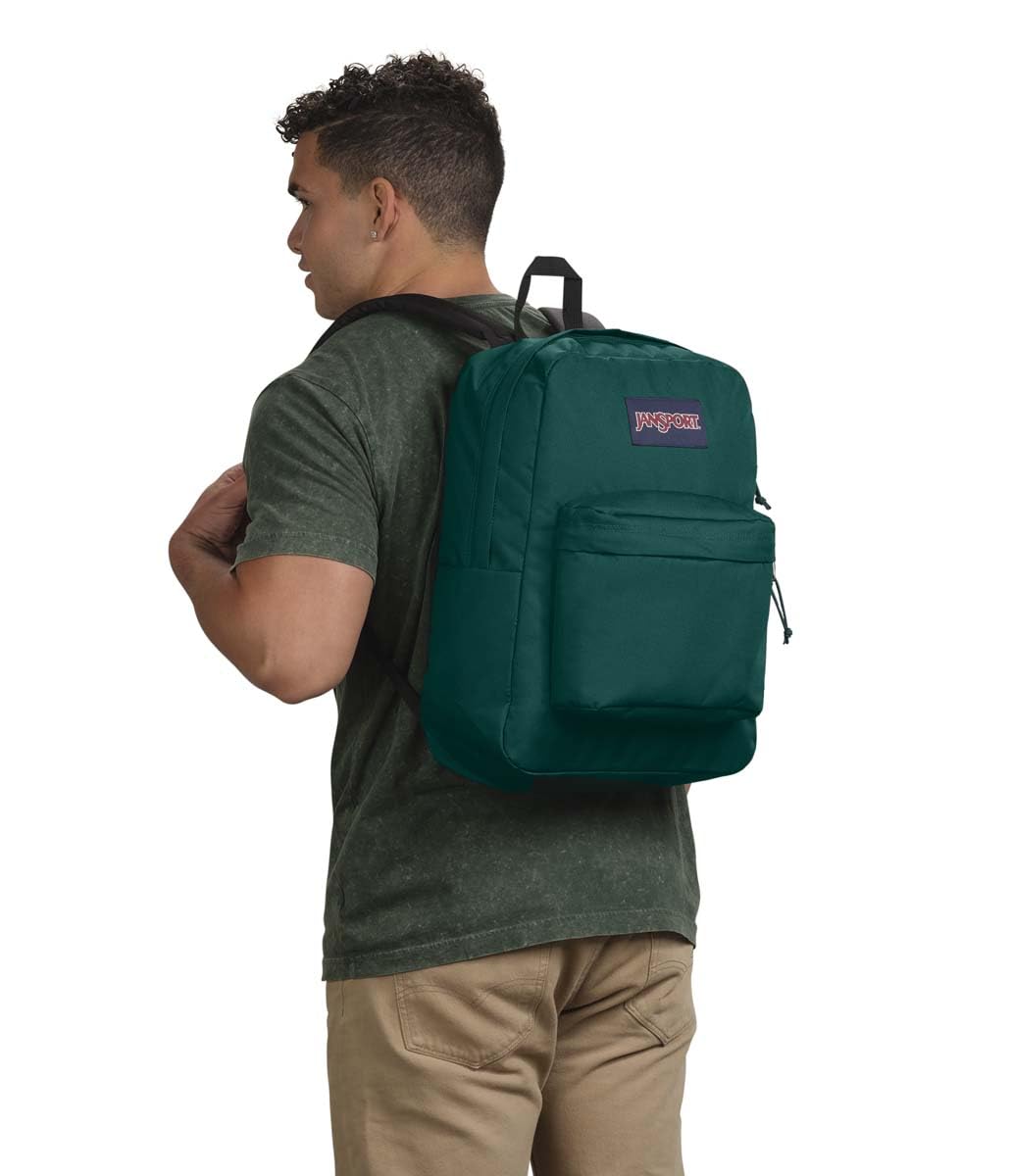 JanSport SuperBreak One Backpack - Durable, Lightweight Bag with 1 Main Compartment, Front Utility Pocket with Built-in Organizer, Premium Backpack, Cherry Lacquer
