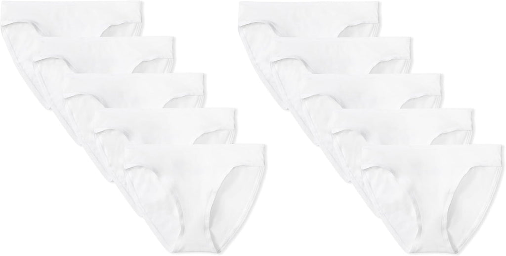 Amazon Essentials Women's Cotton Spandex Bikini Brief Underwear (Available in Plus Size)