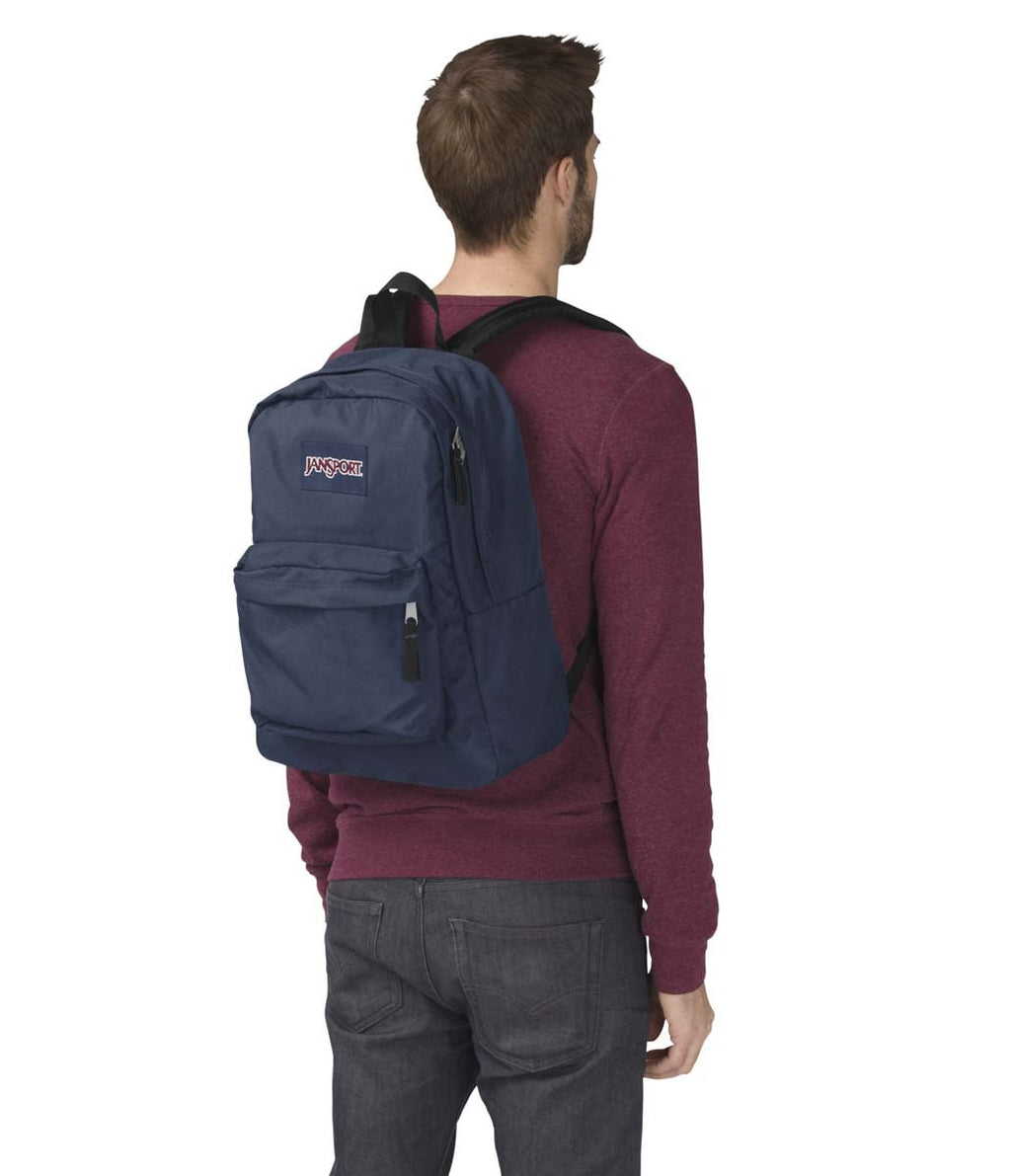JanSport SuperBreak One Backpack - Durable, Lightweight Bag with 1 Main Compartment, Front Utility Pocket with Built-in Organizer, Premium Backpack, Cherry Lacquer