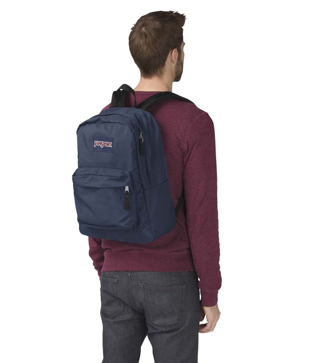 JanSport SuperBreak One Backpack - Durable, Lightweight Bag with 1 Main Compartment, Front Utility Pocket with Built-in Organizer, Premium Backpack, Cherry Lacquer