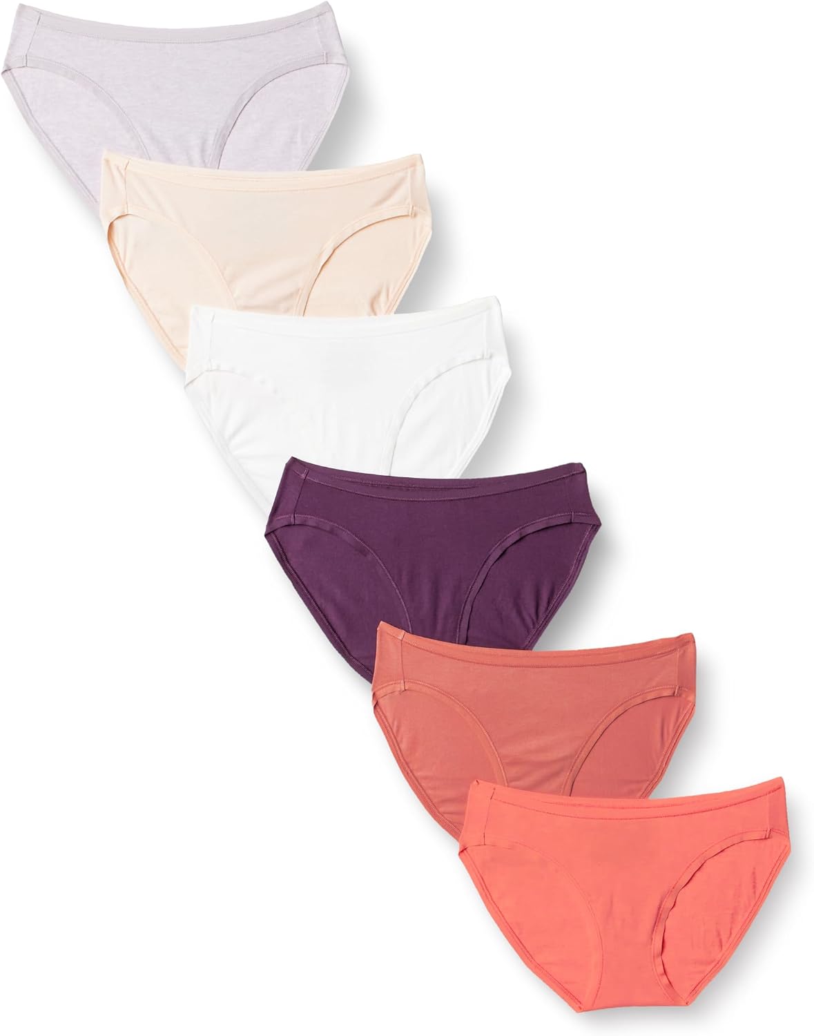 Amazon Essentials Women's Cotton Spandex Bikini Brief Underwear (Available in Plus Size)