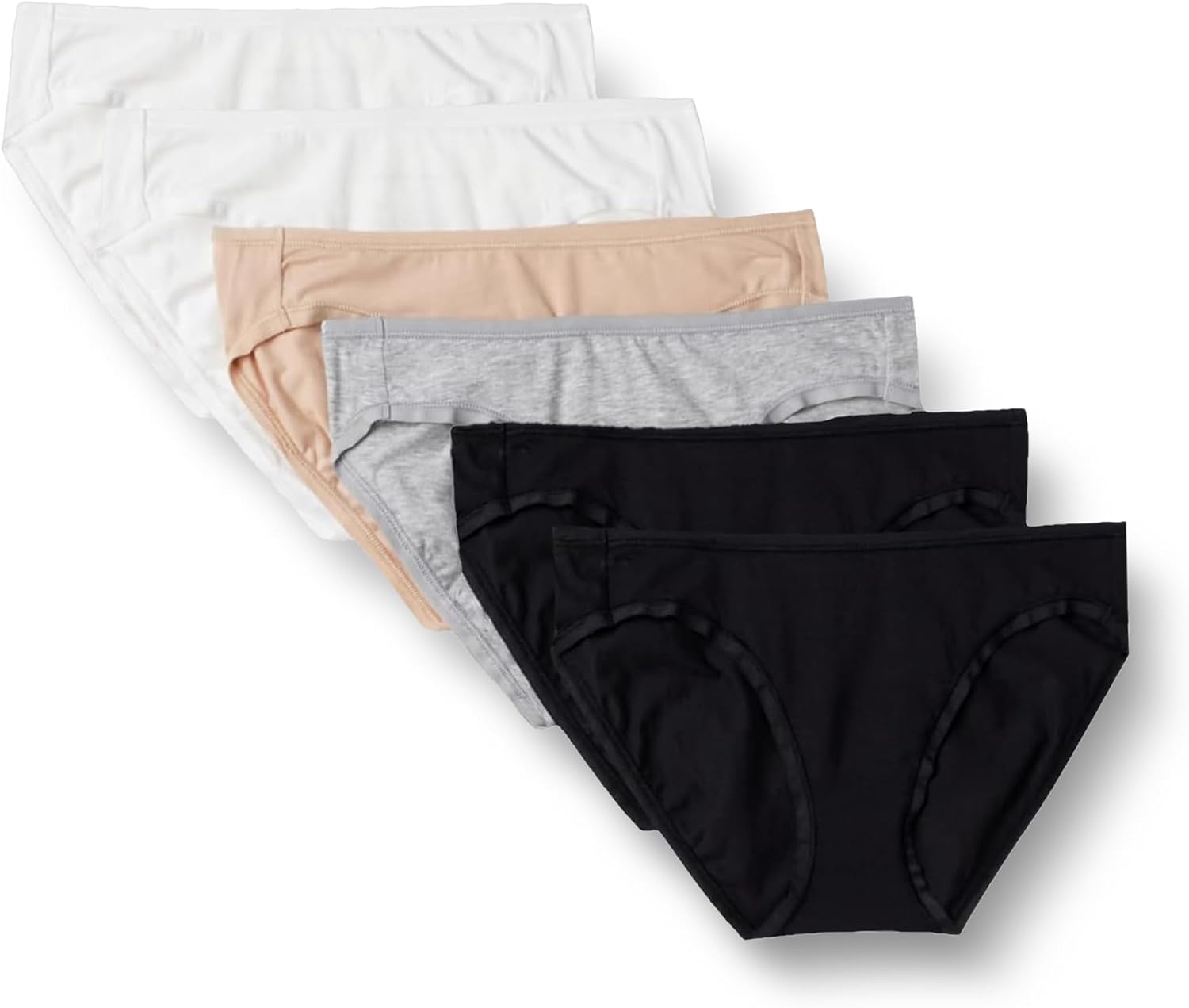 Amazon Essentials Women's Cotton Spandex Bikini Brief Underwear (Available in Plus Size)