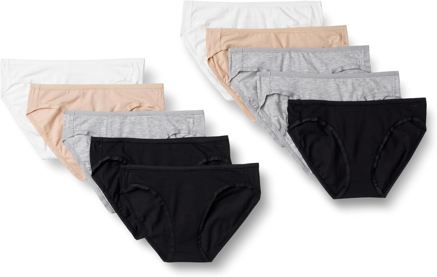 Amazon Essentials Women's Cotton Spandex Bikini Brief Underwear (Available in Plus Size)