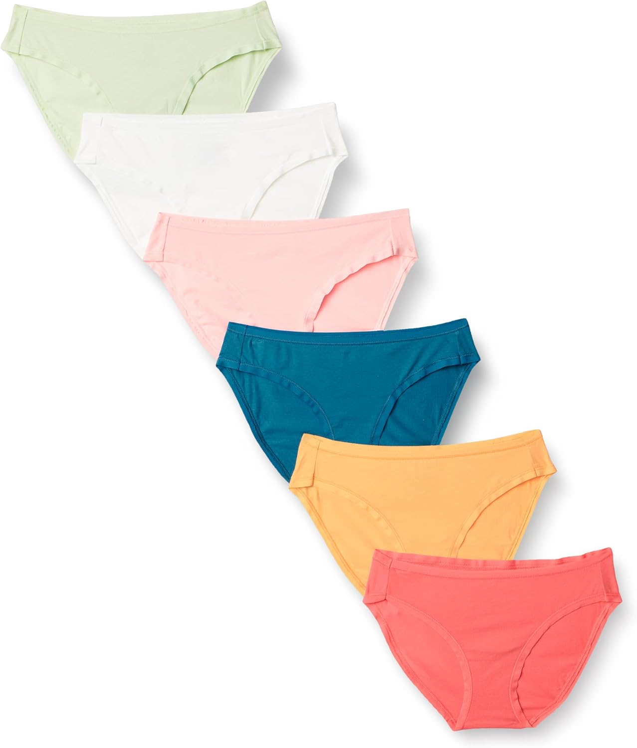 Amazon Essentials Women's Cotton Spandex Bikini Brief Underwear (Available in Plus Size)