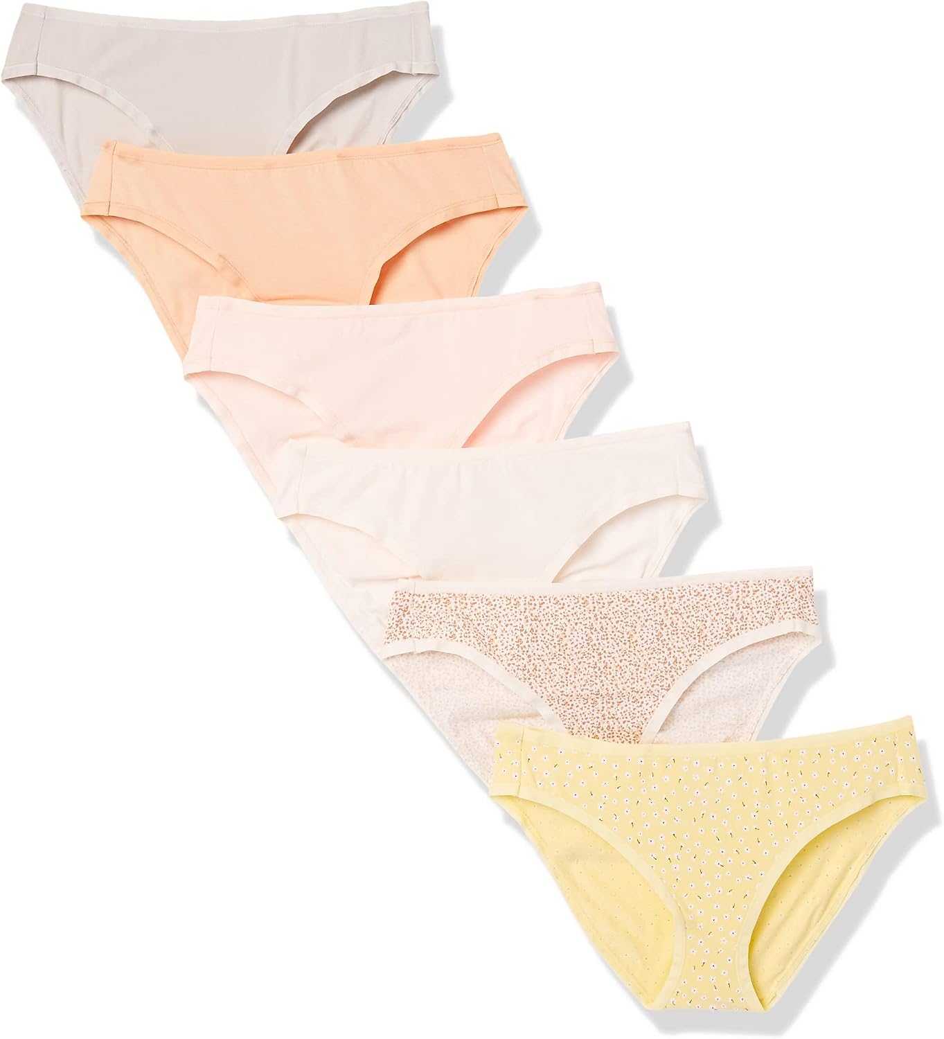 Amazon Essentials Women's Cotton Spandex Bikini Brief Underwear (Available in Plus Size)