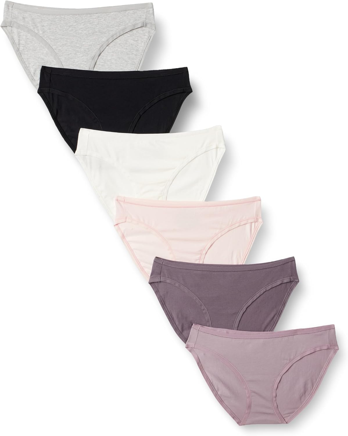 Amazon Essentials Women's Cotton Spandex Bikini Brief Underwear (Available in Plus Size)