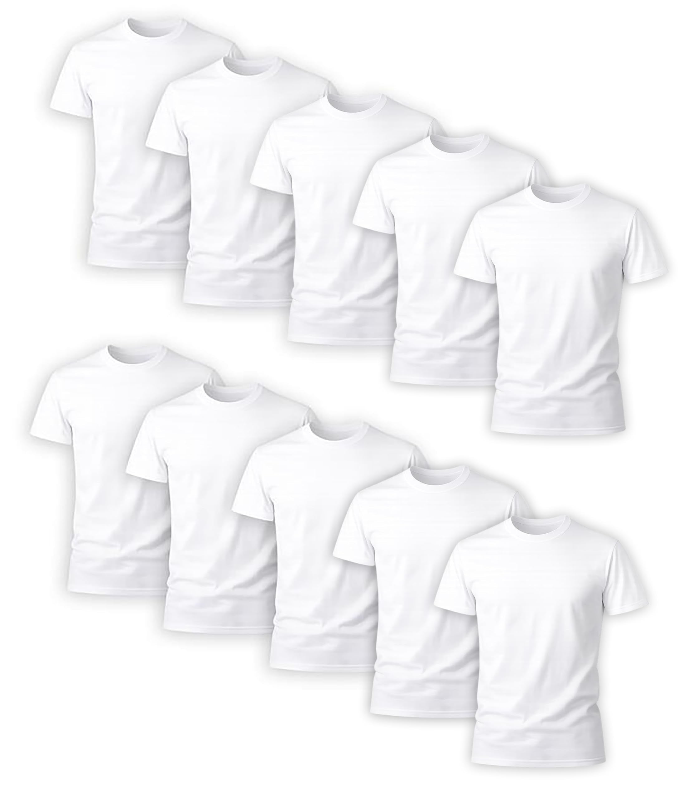 Hanes Men's Undershirt Packs, Stay-Tucked Soft Cotton Undershirts, Best Undershirts for Men, White/Black/Asstd Multipacks
