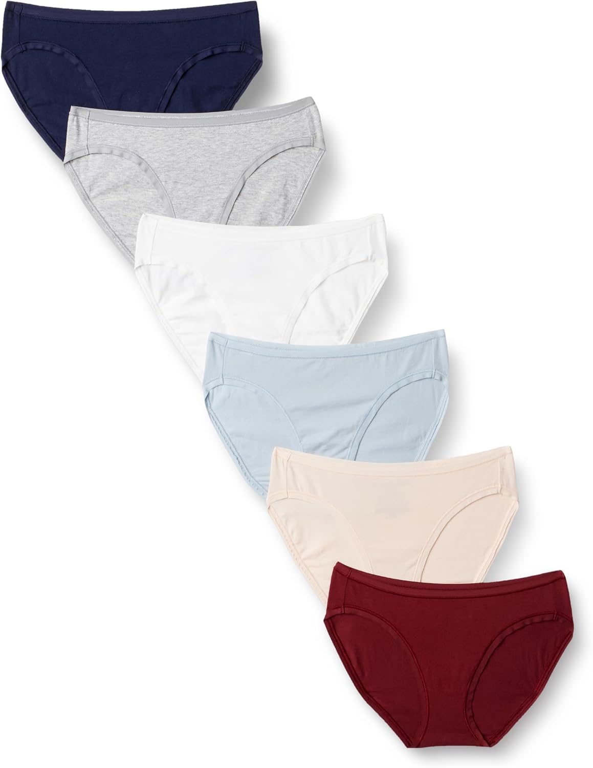Amazon Essentials Women's Cotton Spandex Bikini Brief Underwear (Available in Plus Size)