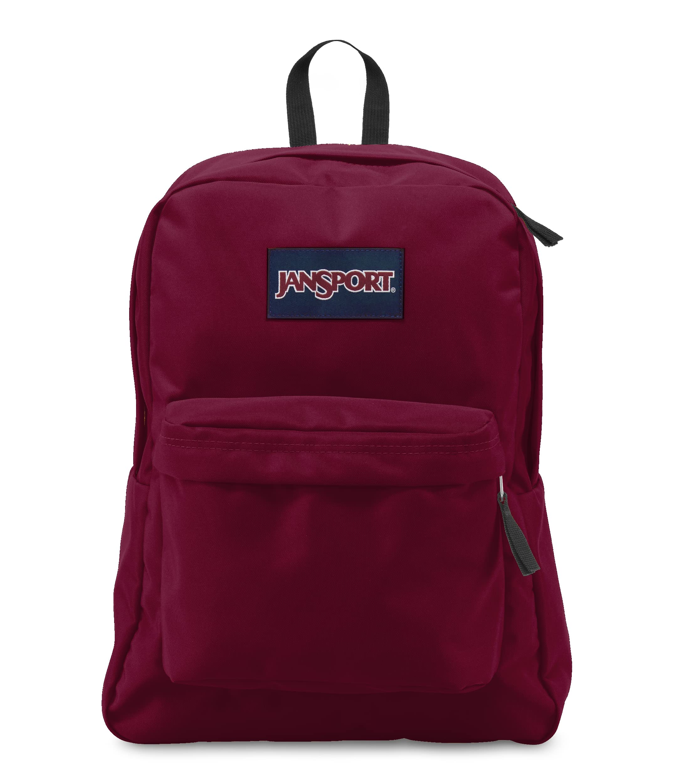 JanSport SuperBreak One Backpack - Durable, Lightweight Bag with 1 Main Compartment, Front Utility Pocket with Built-in Organizer, Premium Backpack, Cherry Lacquer