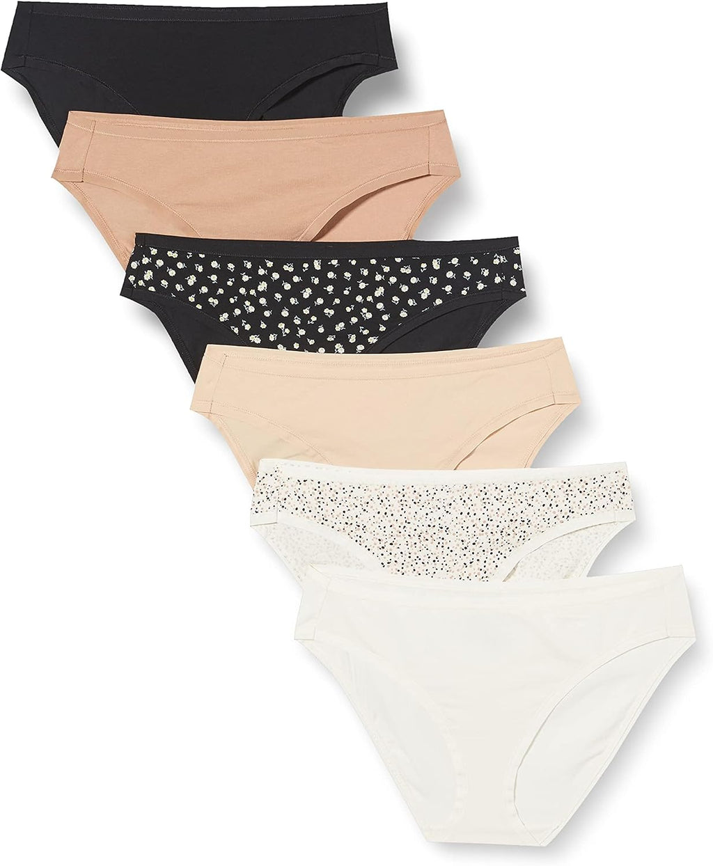 Amazon Essentials Women's Cotton Spandex Bikini Brief Underwear (Available in Plus Size)
