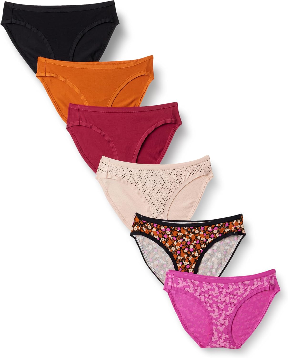 Amazon Essentials Women's Cotton Spandex Bikini Brief Underwear (Available in Plus Size)