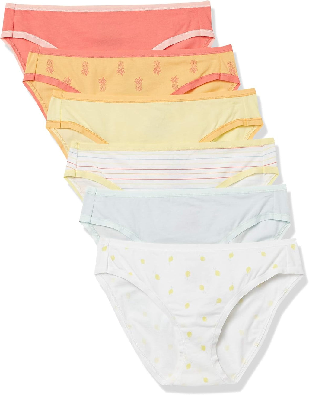 Amazon Essentials Women's Cotton Spandex Bikini Brief Underwear (Available in Plus Size)