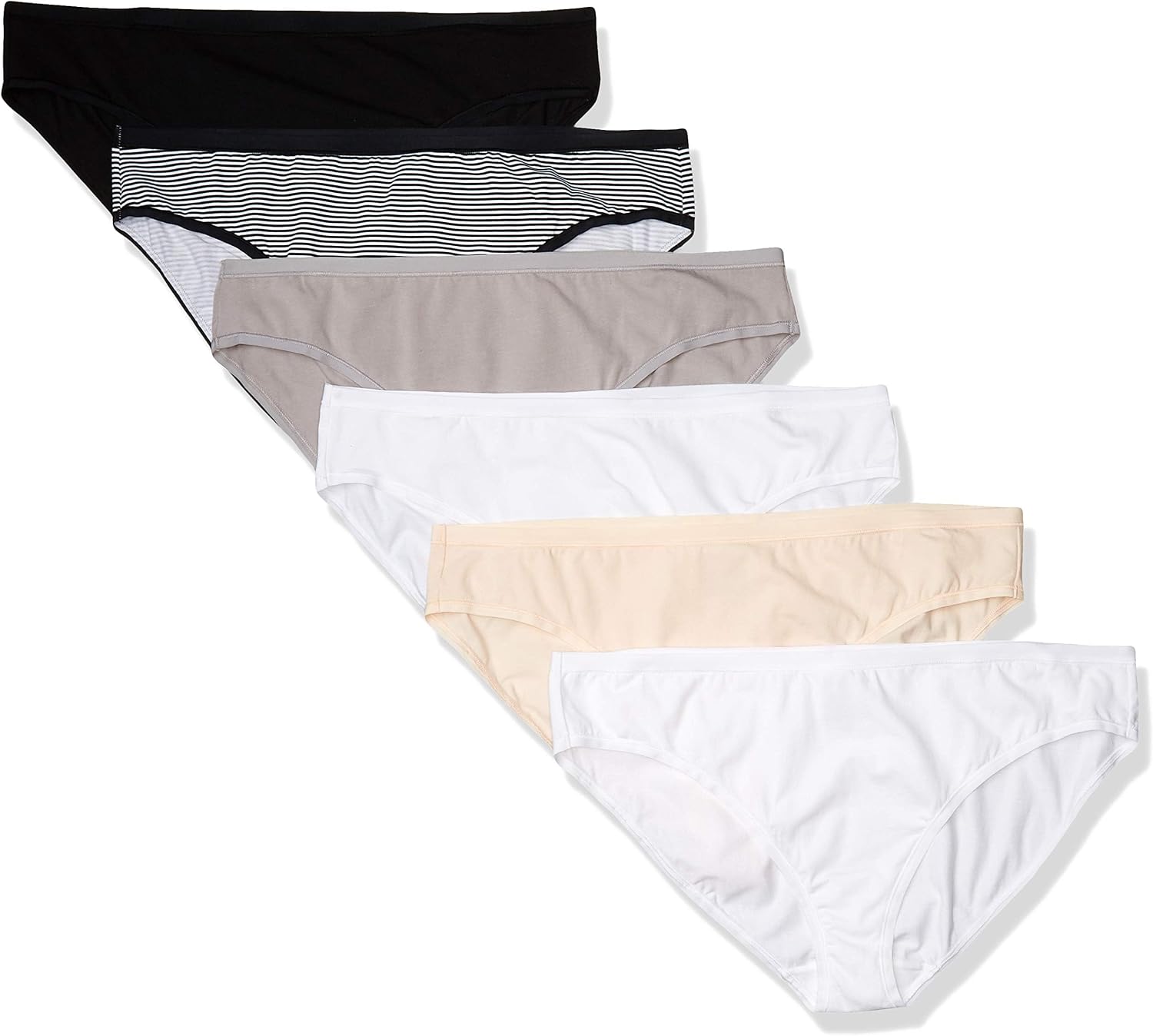 Amazon Essentials Women's Cotton Spandex Bikini Brief Underwear (Available in Plus Size)
