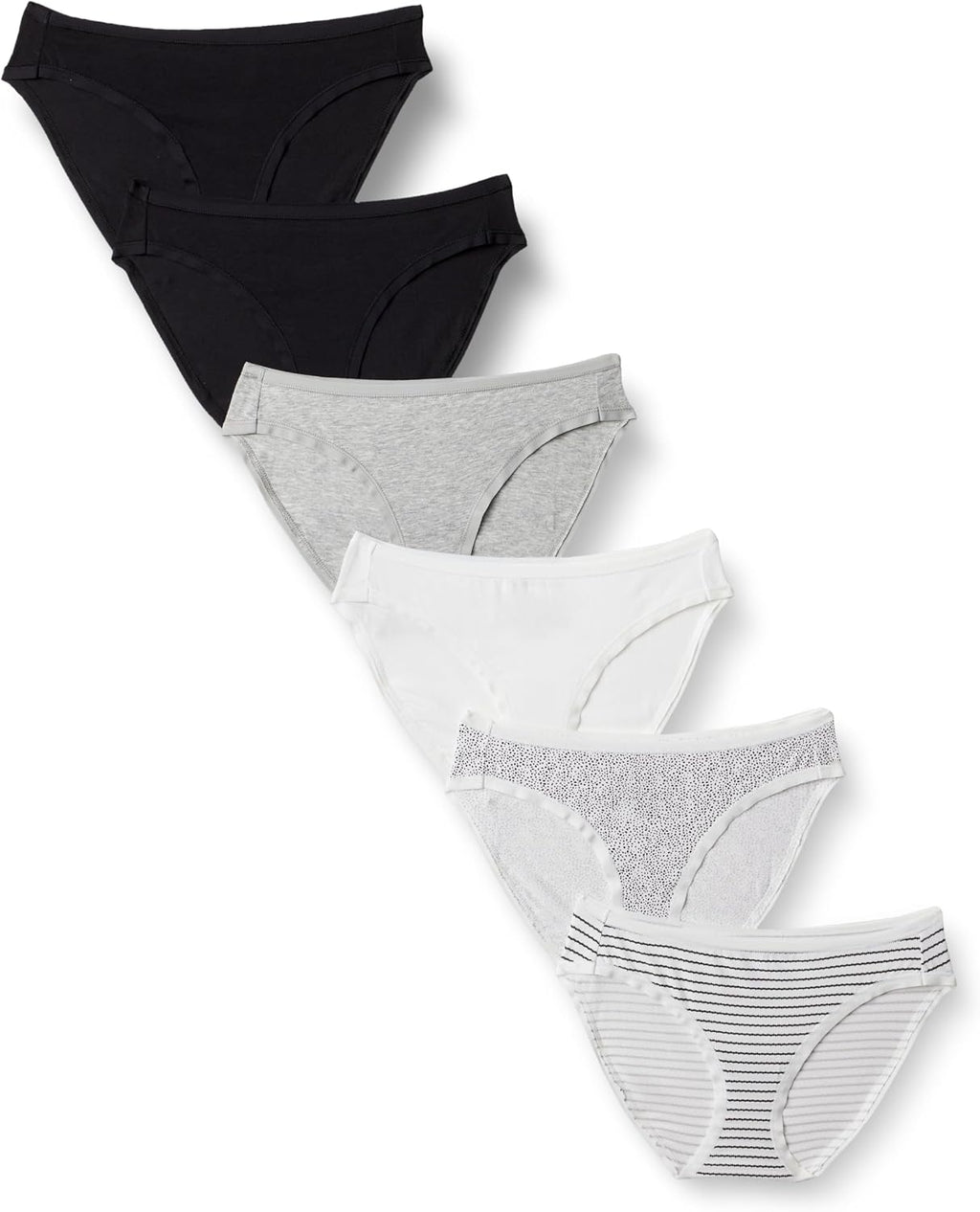 Amazon Essentials Women's Cotton Spandex Bikini Brief Underwear (Available in Plus Size)