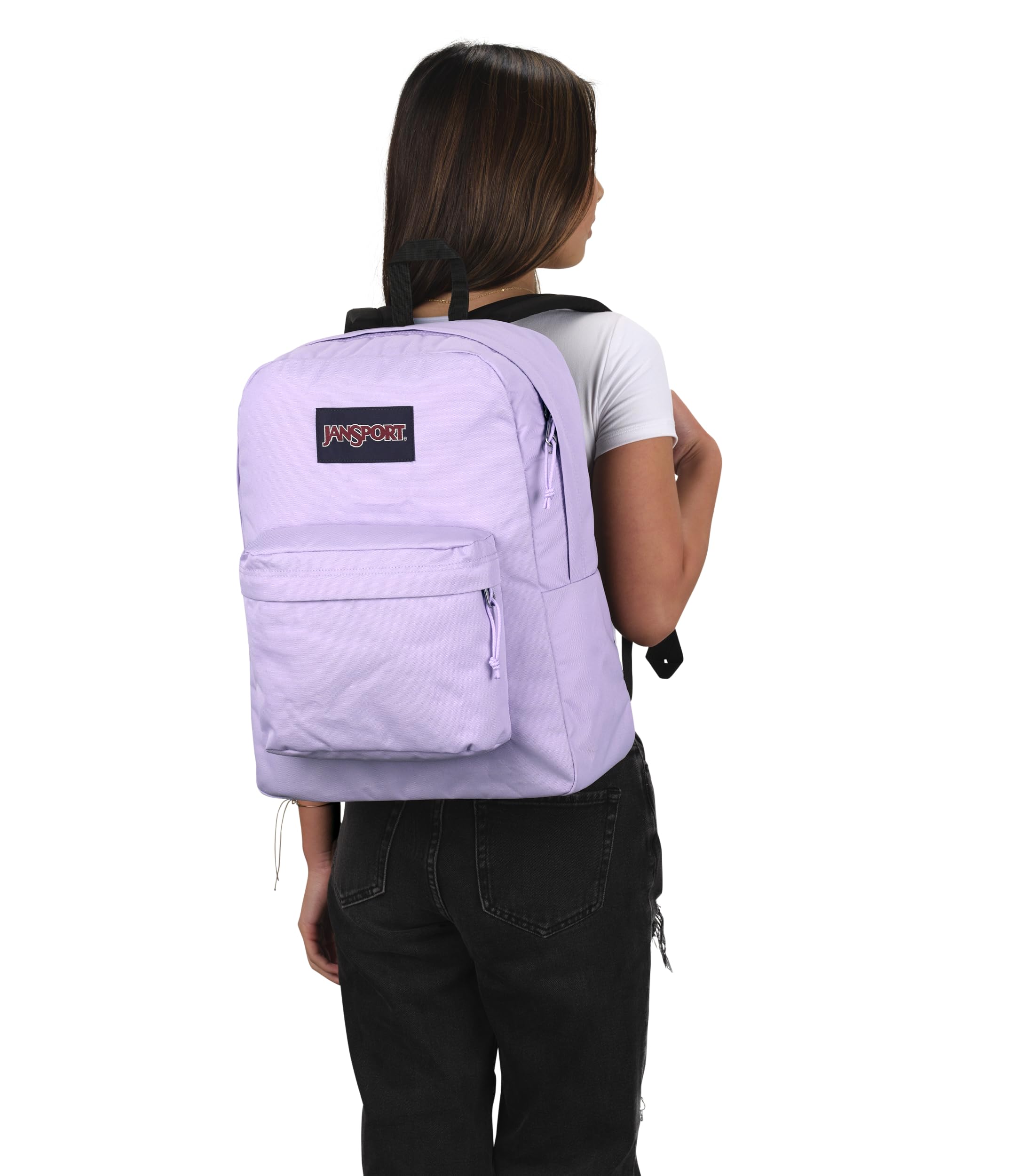 JanSport SuperBreak One Backpack - Durable, Lightweight Bag with 1 Main Compartment, Front Utility Pocket with Built-in Organizer, Premium Backpack, Cherry Lacquer