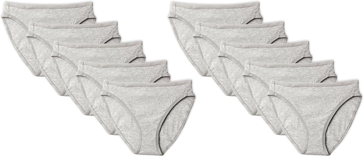 Amazon Essentials Women's Cotton Spandex Bikini Brief Underwear (Available in Plus Size)