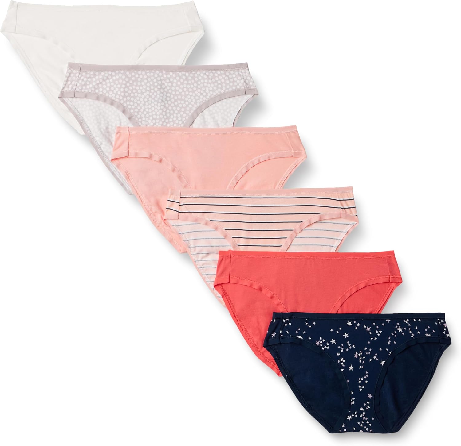 Amazon Essentials Women's Cotton Spandex Bikini Brief Underwear (Available in Plus Size)