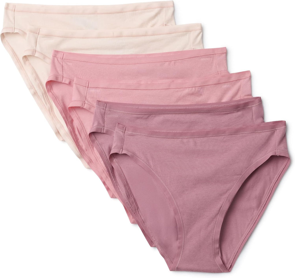 Amazon Essentials Women's Cotton Spandex Bikini Brief Underwear (Available in Plus Size)