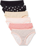 Amazon Essentials Women's Cotton Spandex Bikini Brief Underwear (Available in Plus Size)