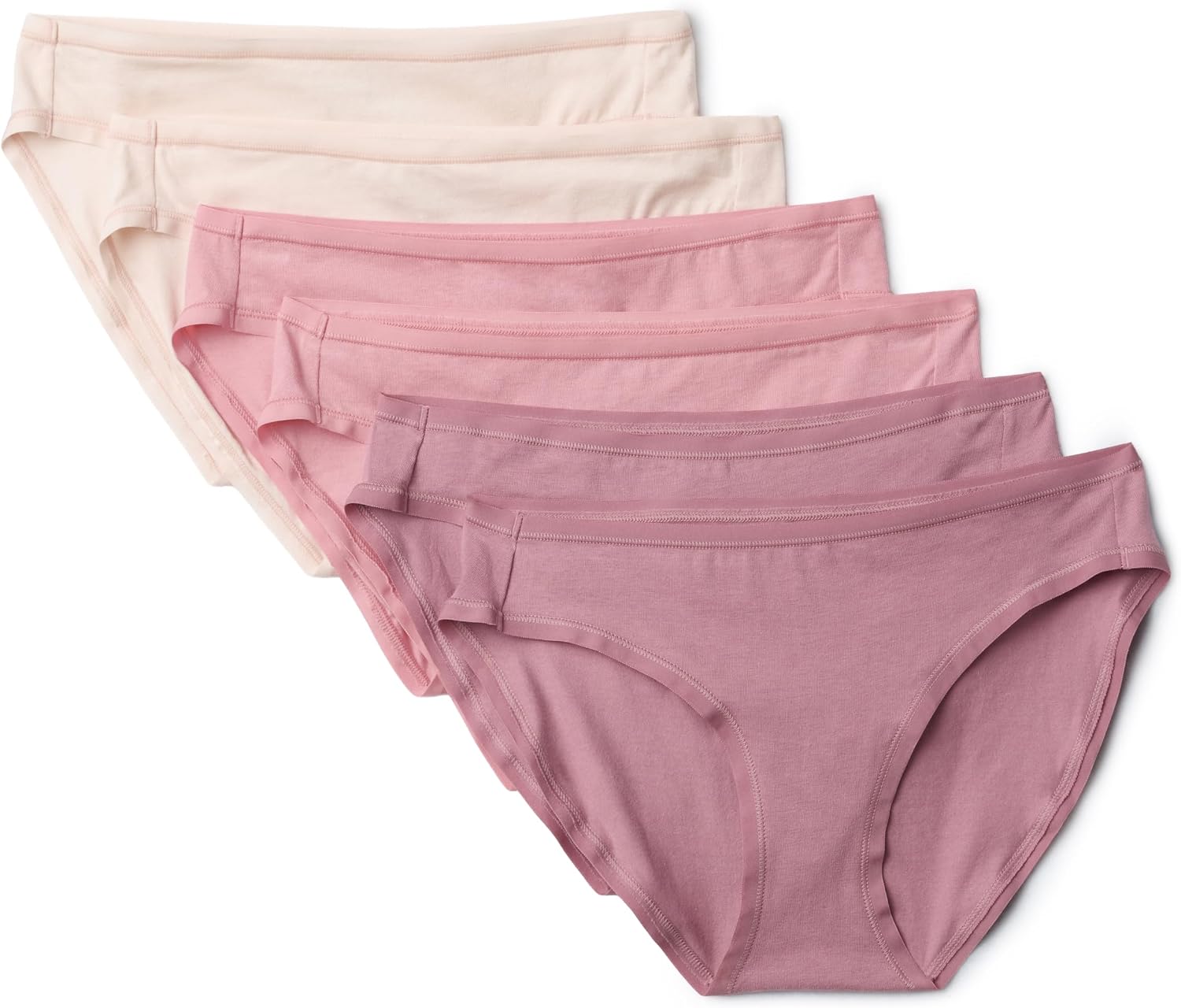 Amazon Essentials Women's Cotton Spandex Bikini Brief Underwear (Available in Plus Size)