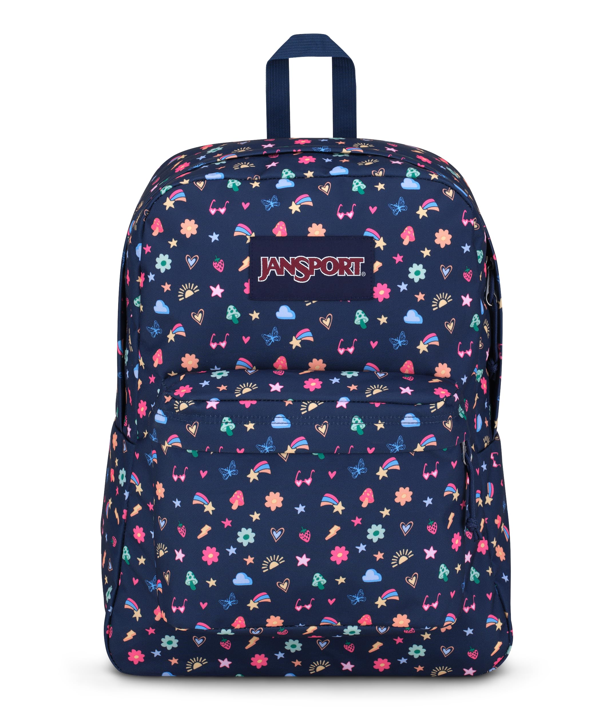 JanSport SuperBreak One Backpack - Durable, Lightweight Bag with 1 Main Compartment, Front Utility Pocket with Built-in Organizer, Premium Backpack, Cherry Lacquer