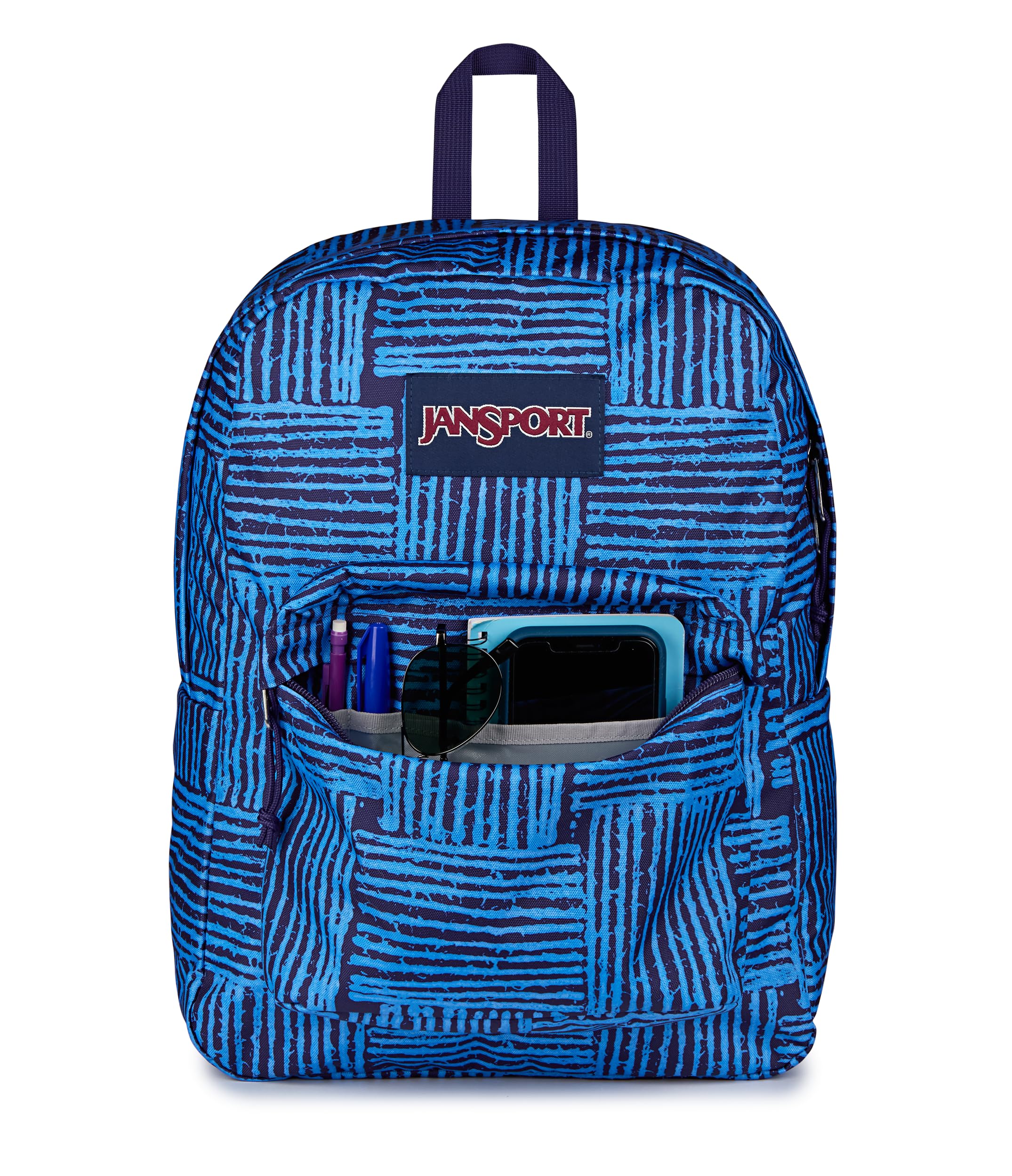 JanSport SuperBreak One Backpack - Durable, Lightweight Bag with 1 Main Compartment, Front Utility Pocket with Built-in Organizer, Premium Backpack, Cherry Lacquer