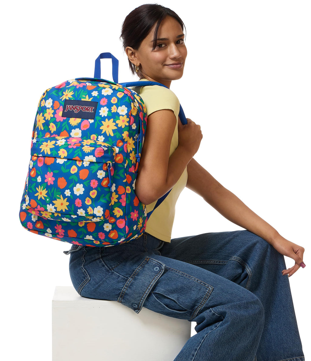JanSport SuperBreak One Backpack - Durable, Lightweight Bag with 1 Main Compartment, Front Utility Pocket with Built-in Organizer, Premium Backpack, Cherry Lacquer