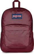JanSport SuperBreak One Backpack - Durable, Lightweight Bag with 1 Main Compartment, Front Utility Pocket with Built-in Organizer, Premium Backpack, Cherry Lacquer