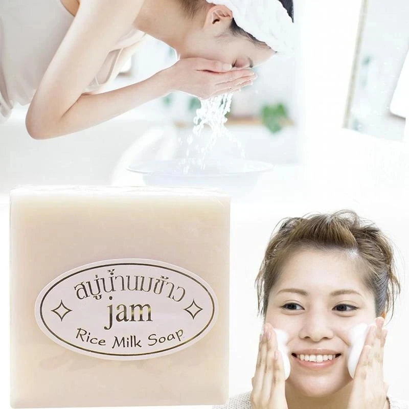 3pcs Thailand  Rice Milk Soap Original Wholesale Handmade Soap Rice Milk  Soap Goat Milk Soap Rice Soap for