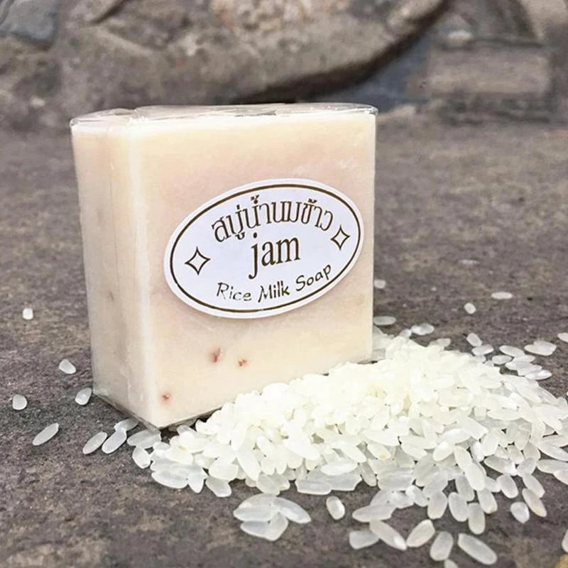 3pcs Thailand  Rice Milk Soap Original Wholesale Handmade Soap Rice Milk  Soap Goat Milk Soap Rice Soap for